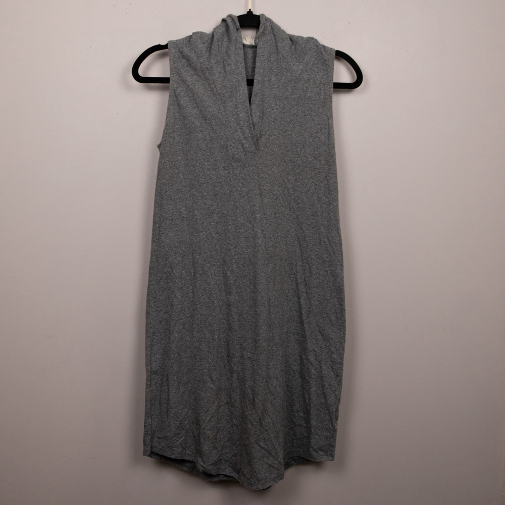 Synergy Organic Cotton sleeveless hoodie shirt dress-XS